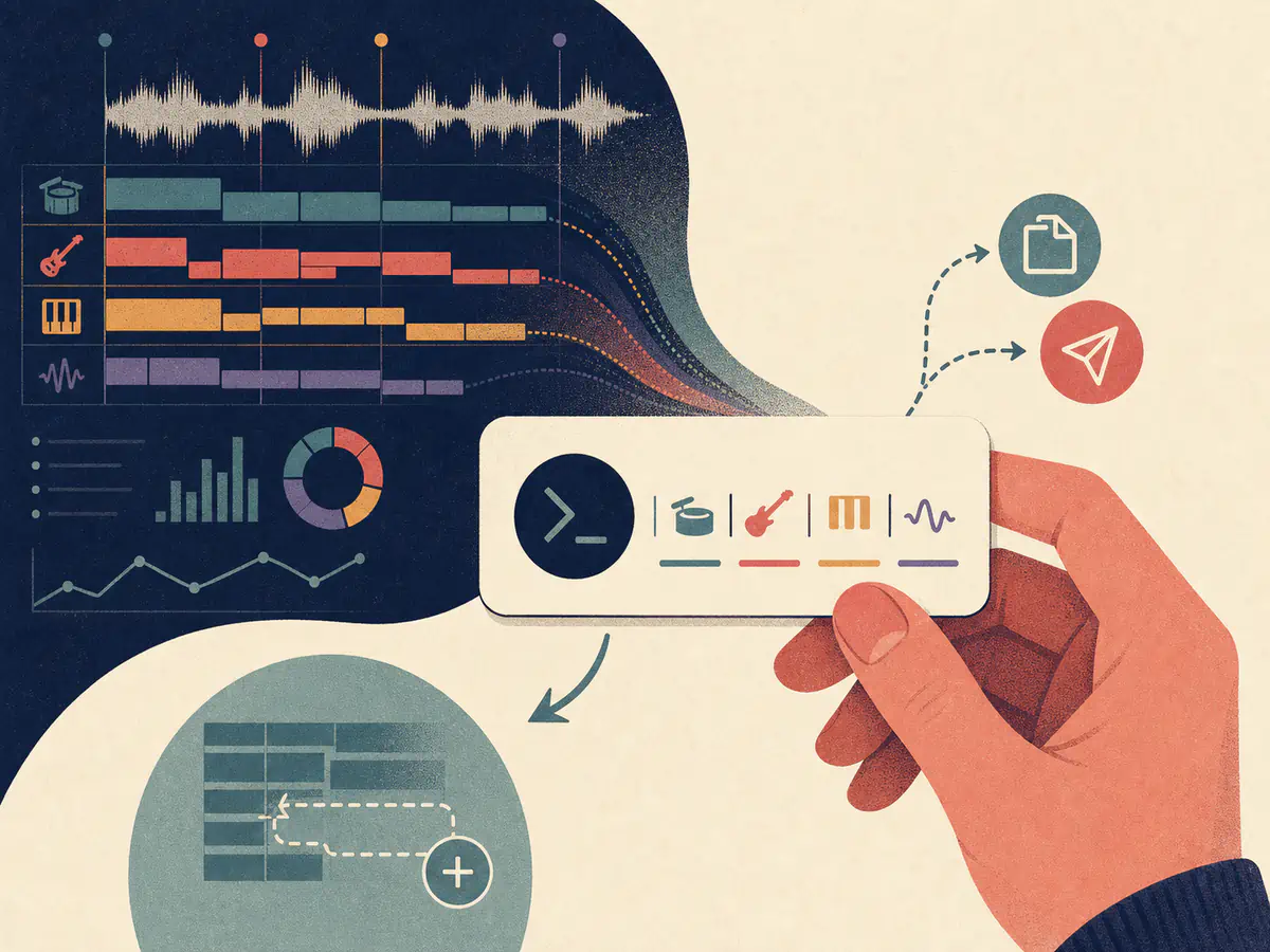 AI music analyzer feature showing turn the analysis into a reusable music prompt