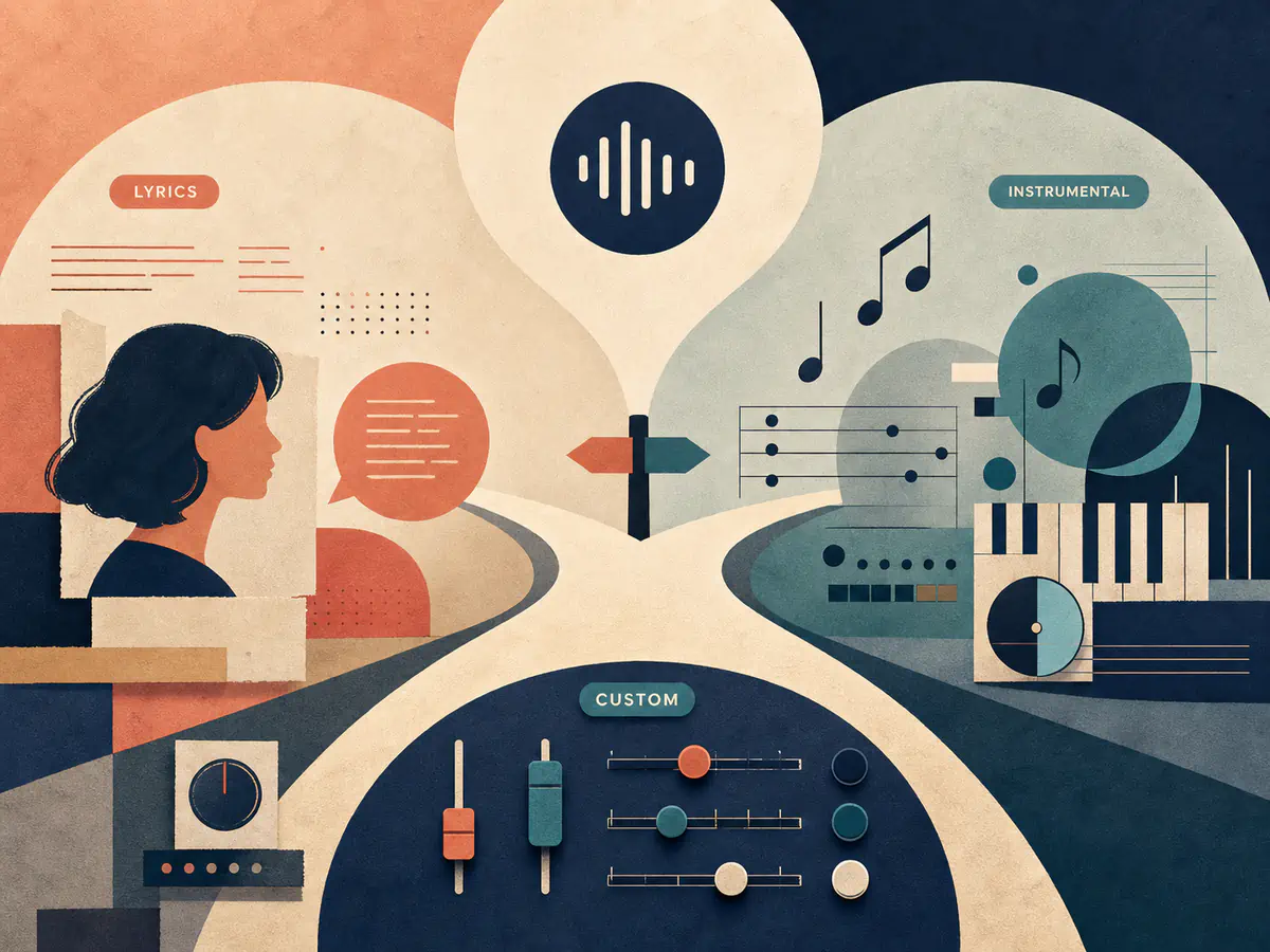 Continue with Lyrics or Instrumental Music
