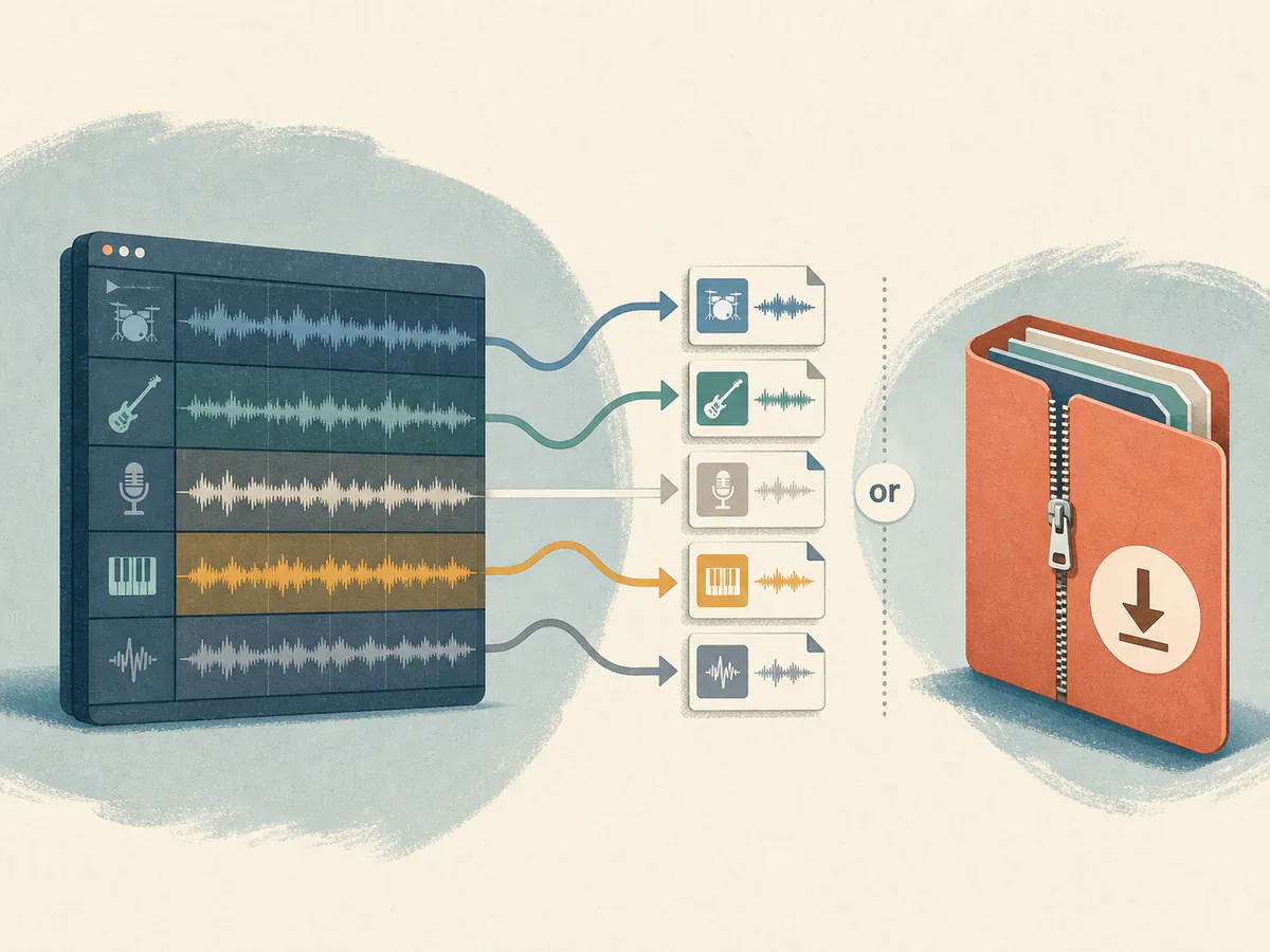 Download Individual Stems or a Complete ZIP