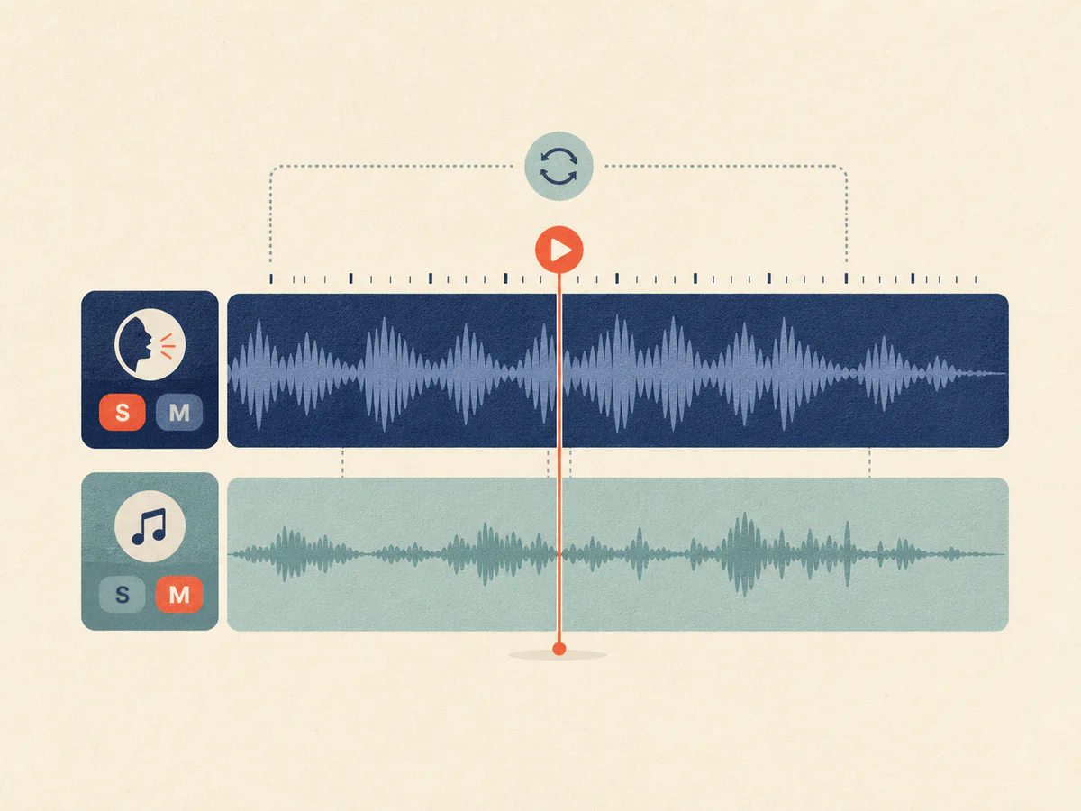 Preview Both Tracks in Sync