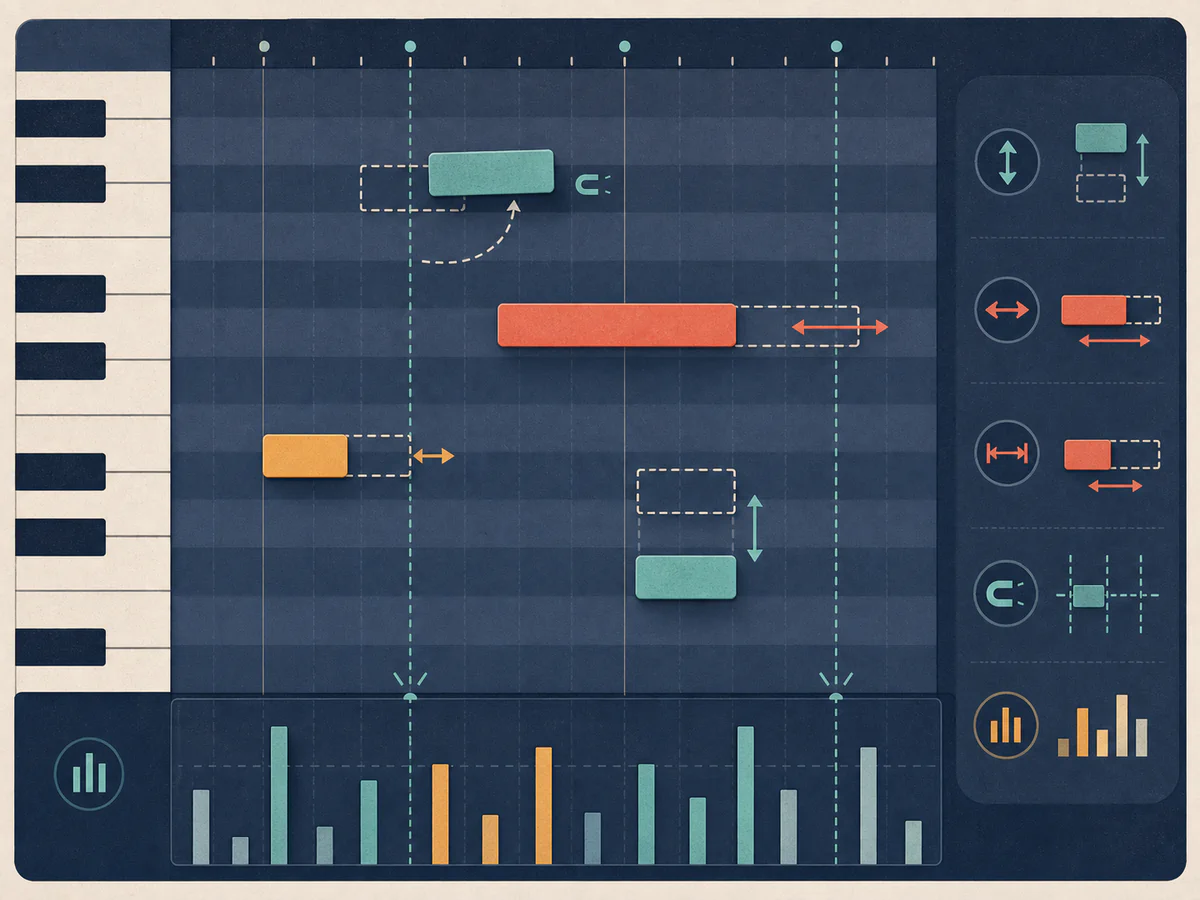 Edit Notes in the Piano Roll